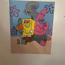 Painting Of Sponge Bob