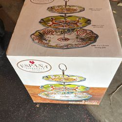 Serving Plate Tower