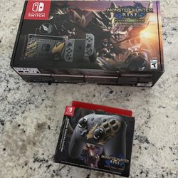 Monster Hunter Rise Nintendo Switch + Pro Controller 