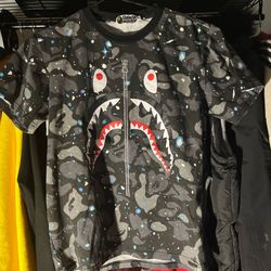 Men’s Bape Shark Camo Graphic T-Shirt