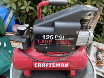 Craftsman 125 PSI. Comperessor. Works Well. Must Pickup In W.