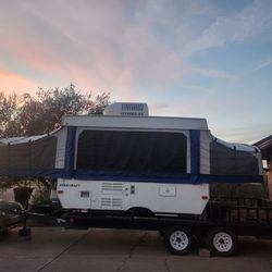 Tent Trailer W/ Toy Hauler Cargo