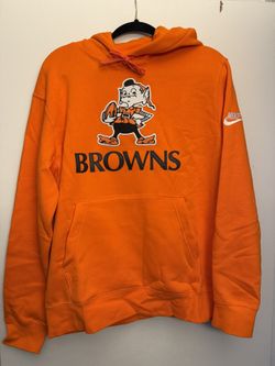 Nike Men's Cleveland Browns Brilliant Orange Rewind Club Pullover Hoodie