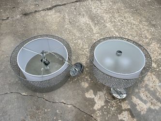 2-24” Drum Chandeliers