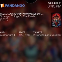 STRANGER THINGS TICKETS