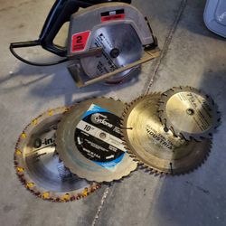 Craftsman Sears 2 Horsepower Saw With Extra Blades Working Well  