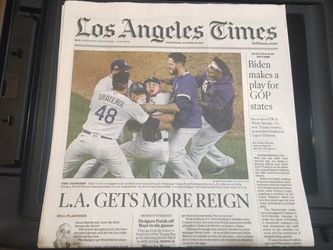 Dodgers WS Issue Oct 28,2020