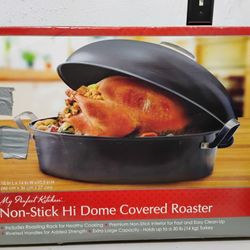 My Perfect Kitchen Non-stick High Dome Covered Roasting Pan Ready For Thanksgiving