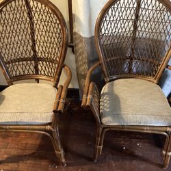 Wicker Chairs Vintage 