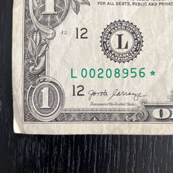 2017 Star Note - L Bank - Low Number Serial