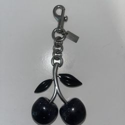 Coach Black Cherry Bag Charm 