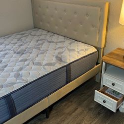 Serta Perfect Sleeper And Night Stand  