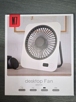 Rechargeable USB Desk Fan – GICOOK M7 – 5 Speeds