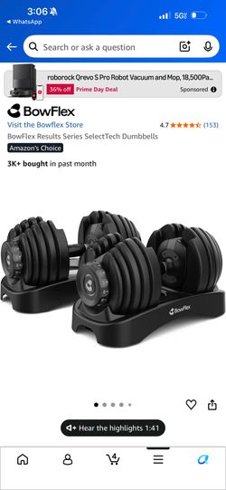 BowFlex Selecttech Dumbbells