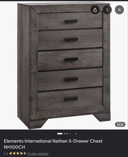 Bed Chest Gray Oak