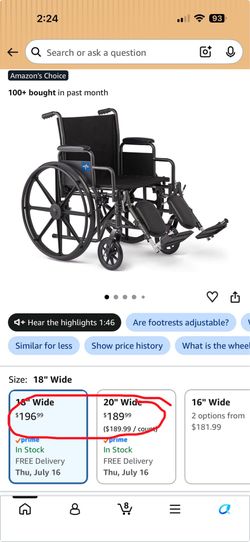 BRAND NEW MEDLINE WHEELCHAIR.
