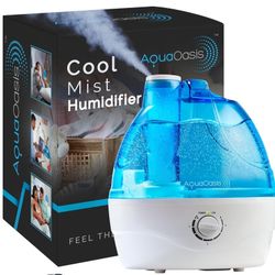 AquaOasis® Cool Mist Humidifier (2.2L Water Tank) Quiet Ultrasonic Humidifiers for Bedroom & Larger