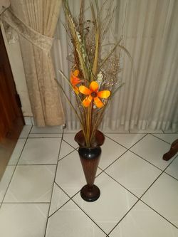 Brown Metal Vase