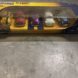 5-Deep Pack-59 Volkswagen Beetle Fusca-Raro Amarelo Collection 