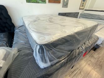 New ⚡️ 14” inch Full size Hybrid Comfort Pocket Coil Edge supports hybrid mattress ⚡️We Finance W/ $0 down ⚡️ Same Day delivery 🚚