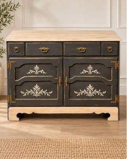 Refinished Vintage Accent Cabinet / Sideboard