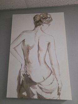 Figure Study Canvas Wall Art Print
