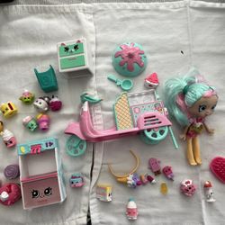 Shopkins Shoppies Doll Peppa Mint's Gelati Scooter Playset - Ice Cream