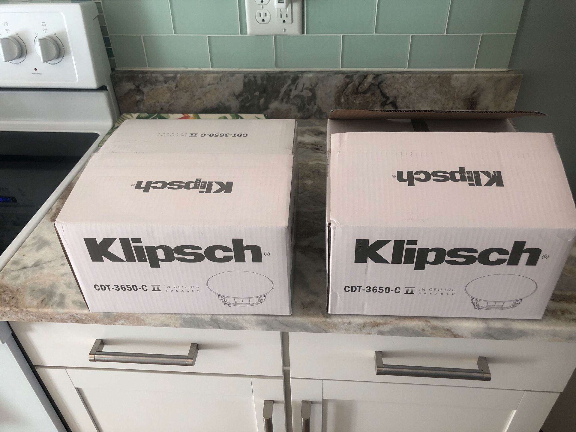 New Klipsch CDT-3650-C II on ceiling speakers pair