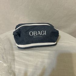 Obagi Blue Travel Toiletry Bag with White Trim