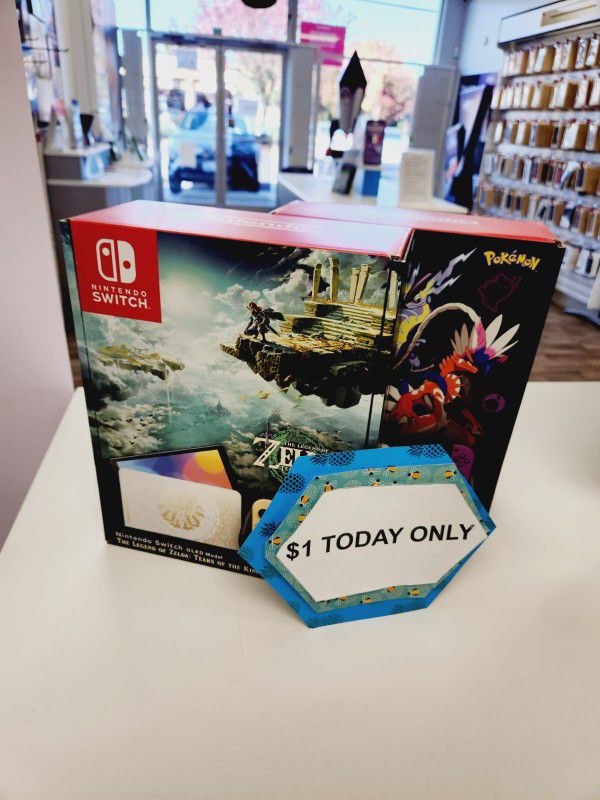 Nintendo Switch OLED- $1 Today Only