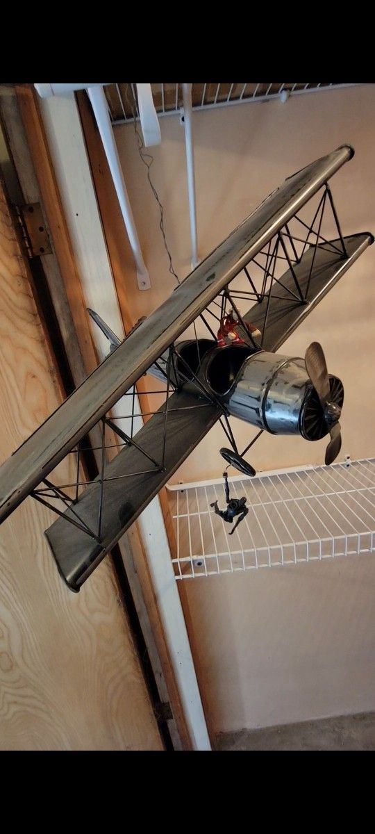 Vintage Aircraft Home Adorn Decorative Toy Showcase