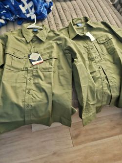 Cargo pants and Long Sleeve Button-Up Shirts