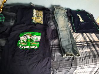Boys size 12 jeans and shirts