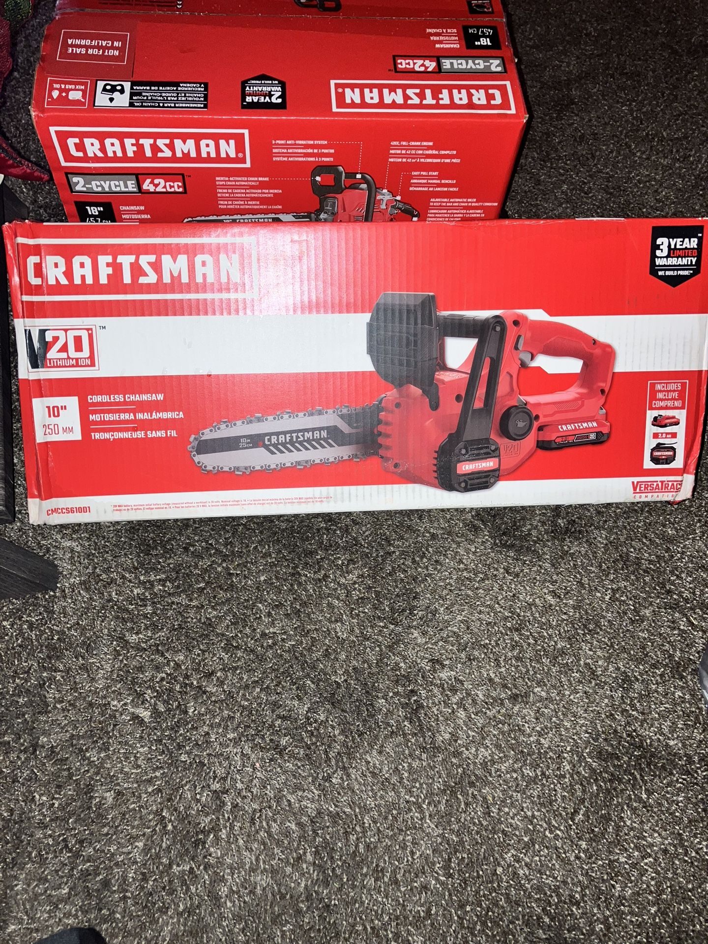 CRAFTSMAN V20 20-volt Max 10-in Battery 2 Ah Chainsaw (Battery and Charger Included)