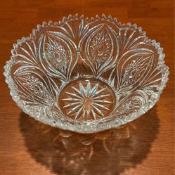 Nachtmann Florenz Clear Crystal Glass Bowl 7” X 3 1/2” A1
