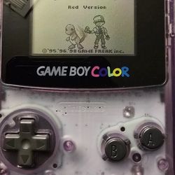 Gameboy Color Clear Purple