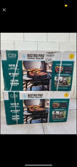 electric grill + charcoal mode