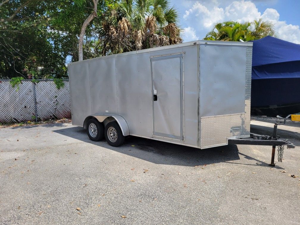 2021 7'x16' Enclosed Cargo Trailer $4250