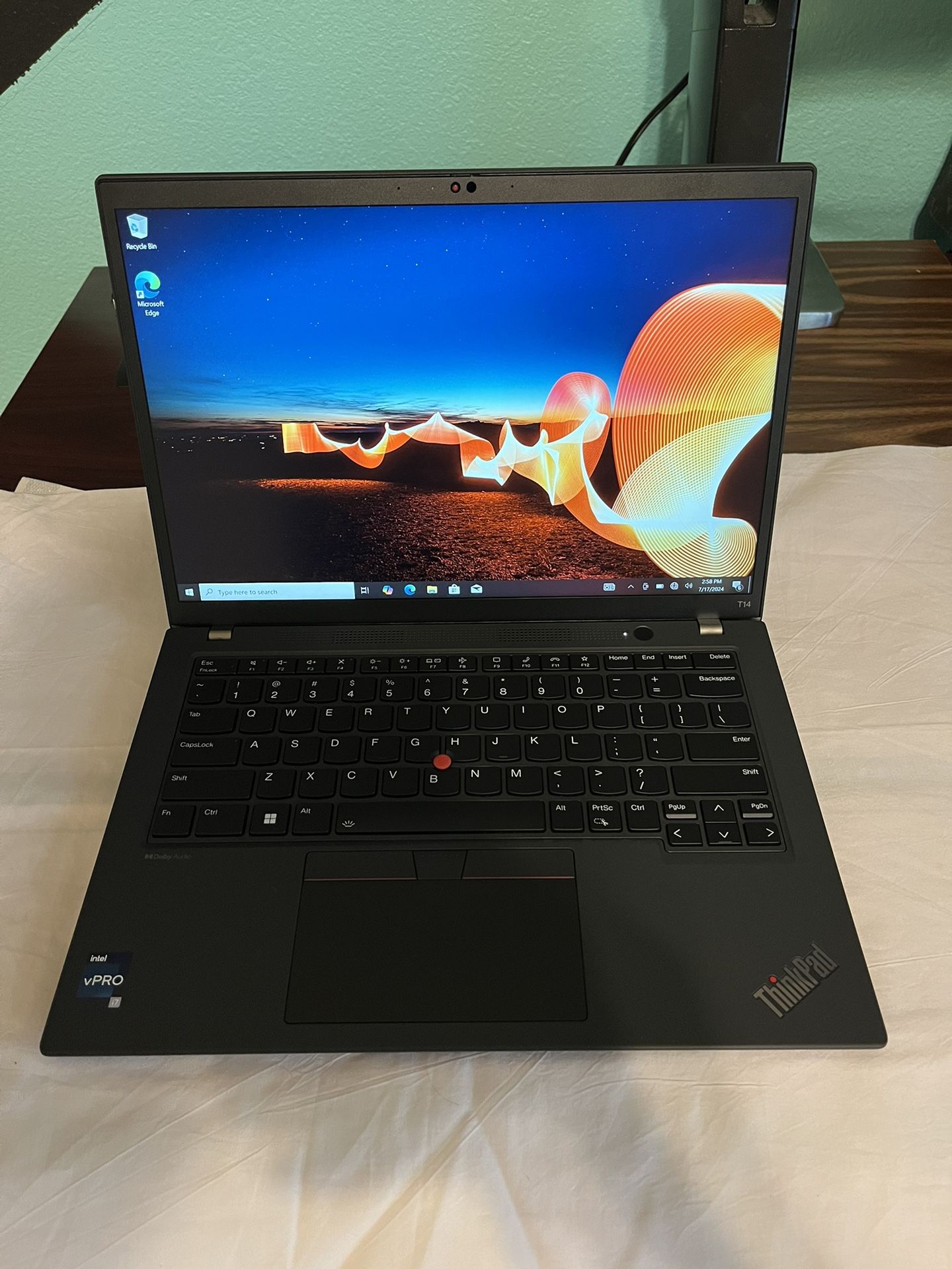 Lenovo ThinkPad T14 Gen 4, i7-13th Gen, 14.0" FHD IPS, 16GB DDR5 RAM, 256GB SSD, 4yr warranty, Win10