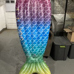 Used - Intex Mermaid Tail Inflatable Pool Float Raft Lounge 5ft
