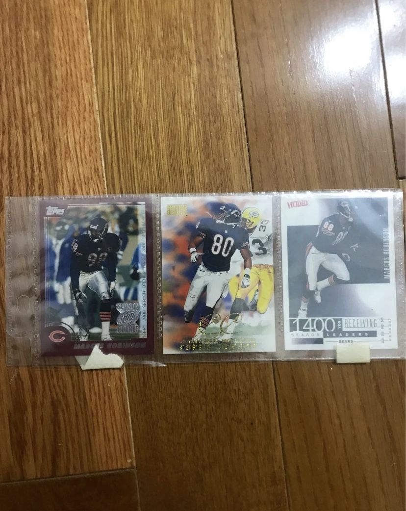 Chicago Bears Football NFL Curtis Conway Marcus Robinson Cards