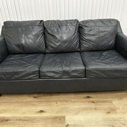 Queen Leather Sleeper Sofa