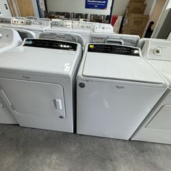 Whirlpool Set Washing Machine & Electric Dryer 