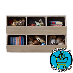 RH Stacking Bins Set - Weathered White