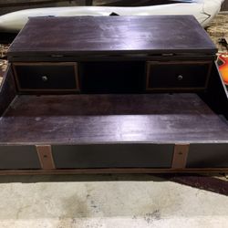 Travel Writing Slope Lap Wood Folding Desk - See measurements