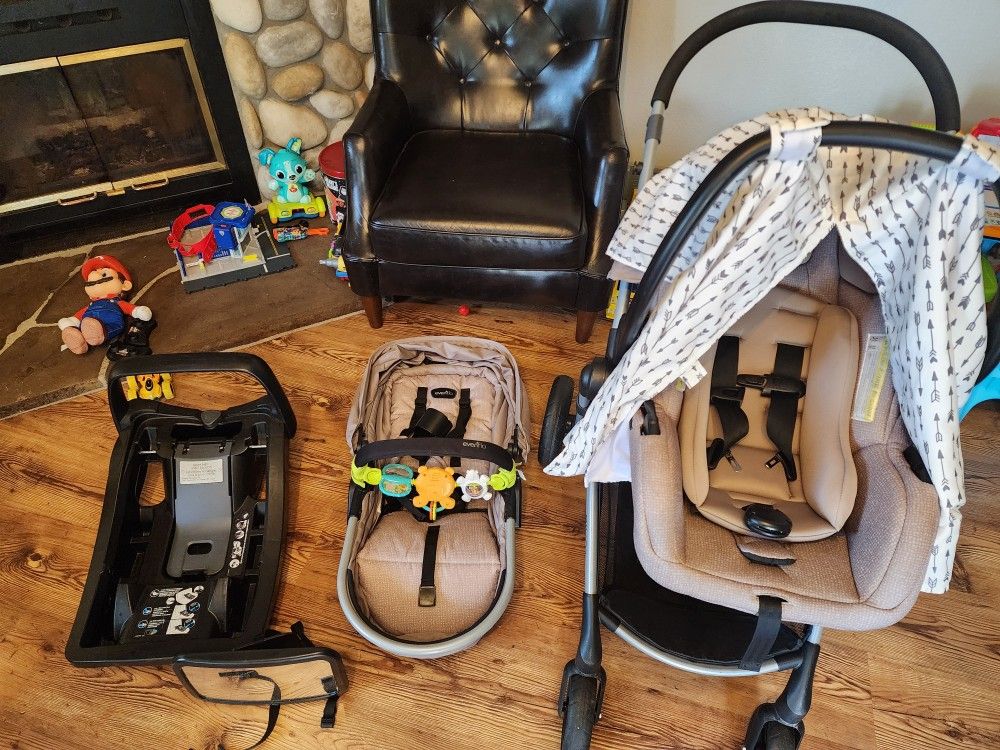Baby Car Seat And Stoller Set