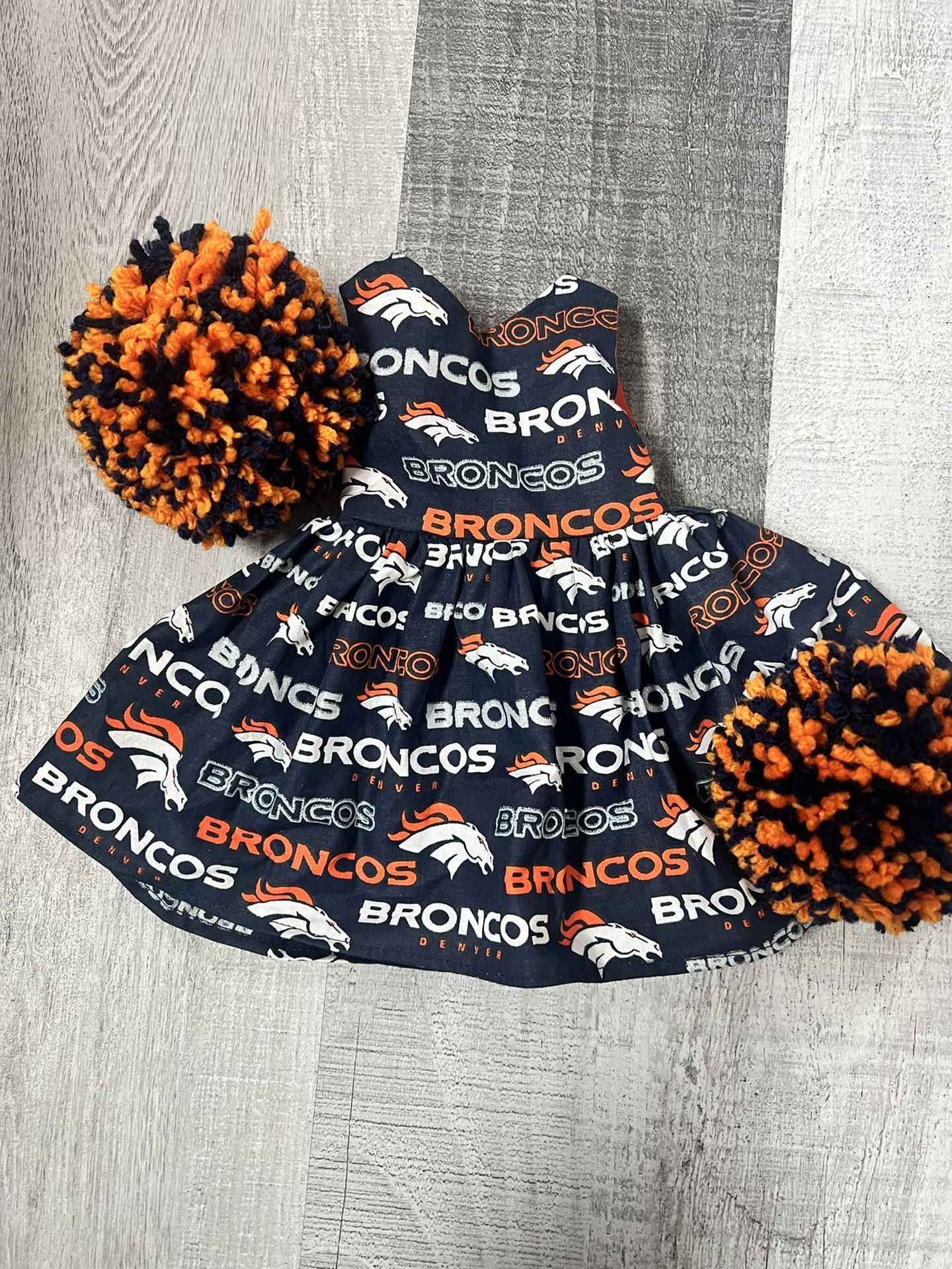 Doll Broncos Outfit