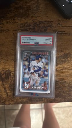 2024 tops Freddy Freeman PSA 10 card