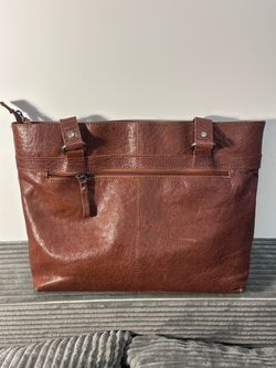 Spikes & Sparrow Brown Leather Tote Bag – Laptop & Tablet Shoulder Bag