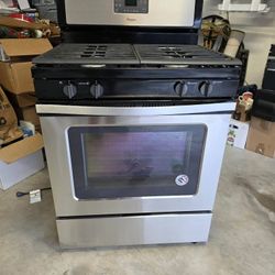Whirlpool 5-Burner Gas Range – Stainless / Black (Model WFG515S0ES1)